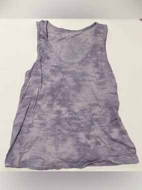Athleta Purple Tie-Dye Scoop Neck Tank